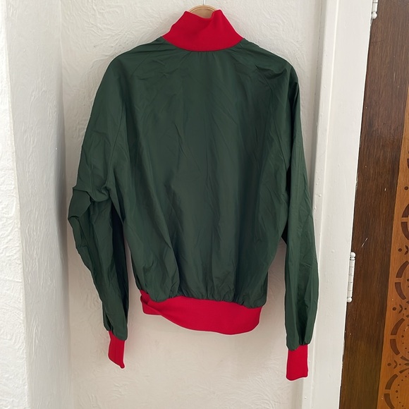 ALPHA SPORTSWEAR Men's New Jersey Devils Half-Zip Jacket Size L In Green/Red - Picture 6 of 7